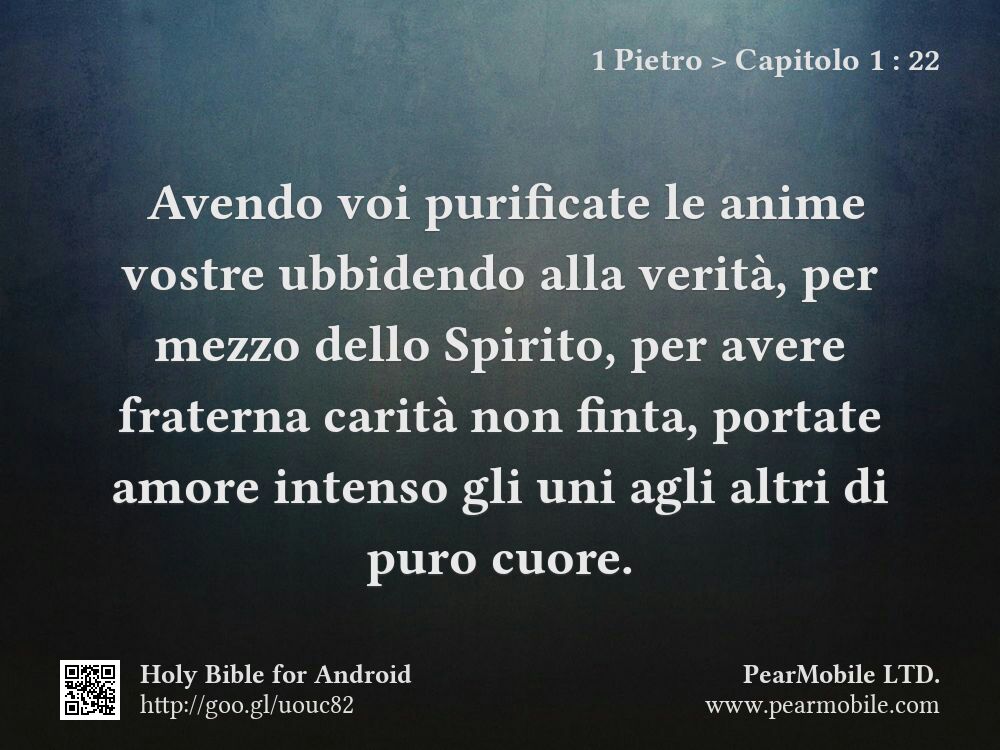1 Pietro, Capitolo 1:22